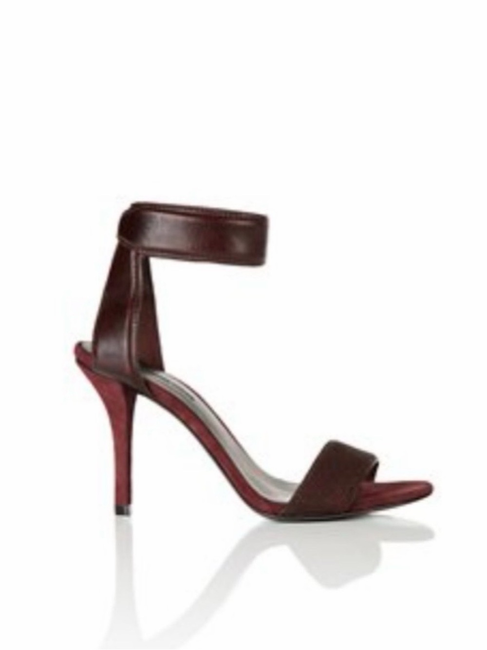 Alexander Wang Burgundy Colette Stingray Sandals Size 38